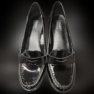 Jones New York Shiny Black Women's Loafers
